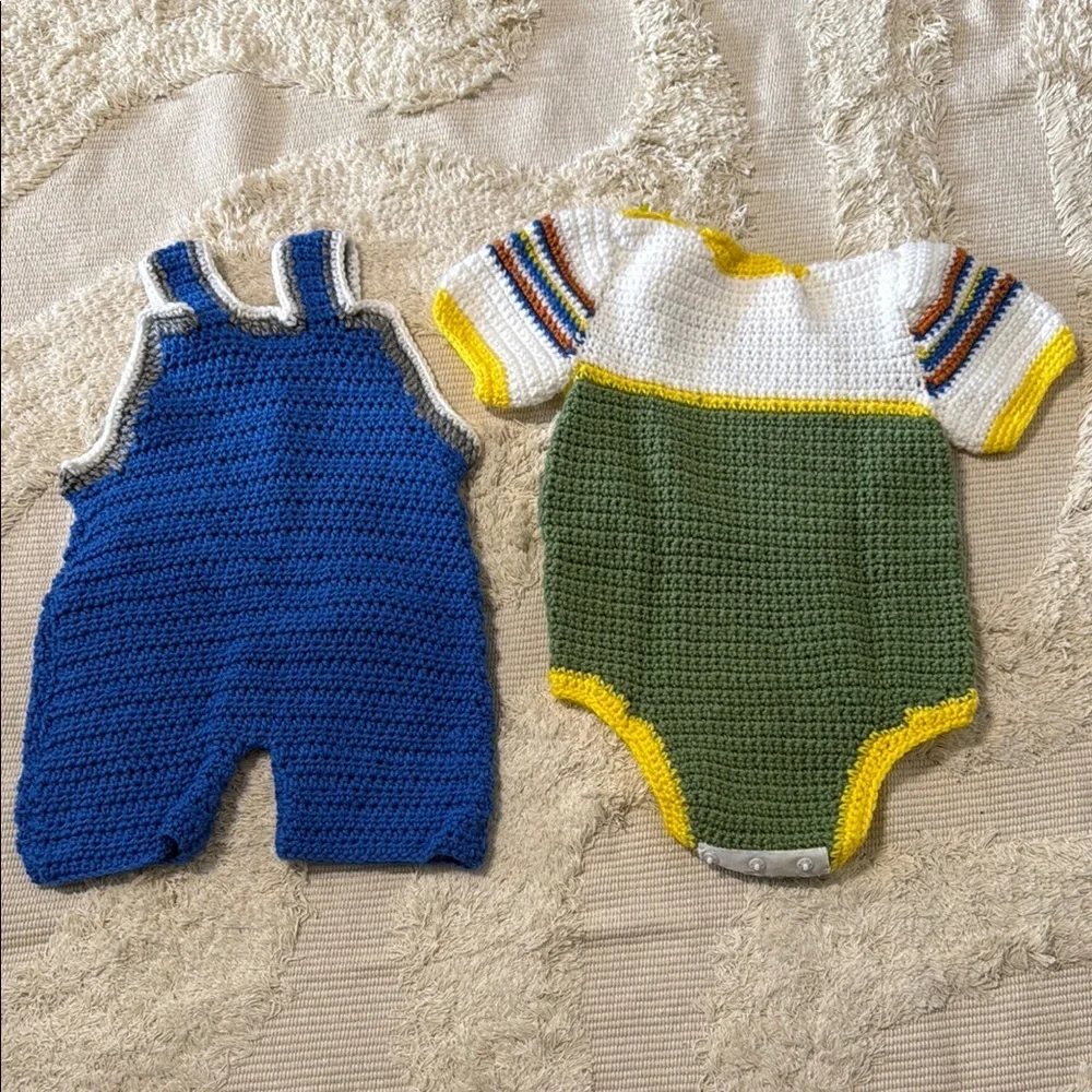 Handmade Crochet Baby Outfit